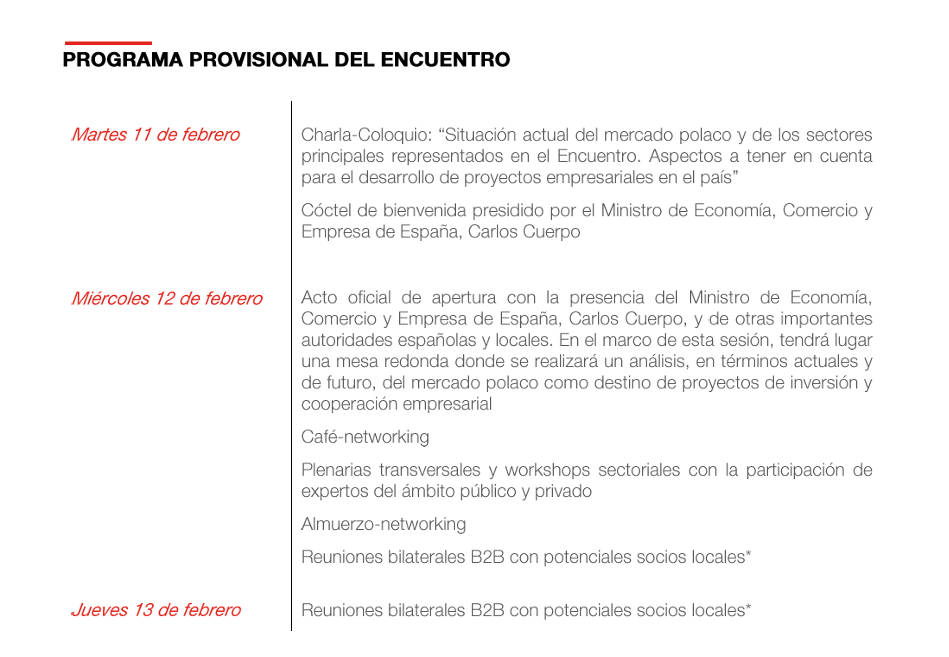 Provisional program of the meeting